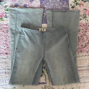 FREE PEOPLE PENNY FLARE LIGHT WASH JEANS